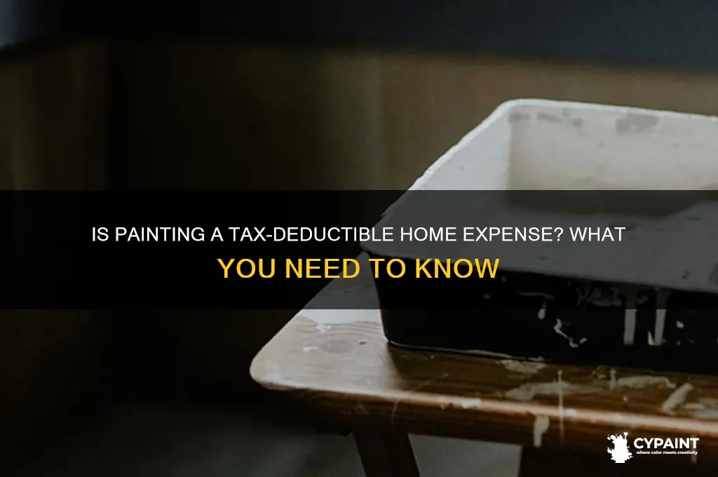 does painting count as a home expense