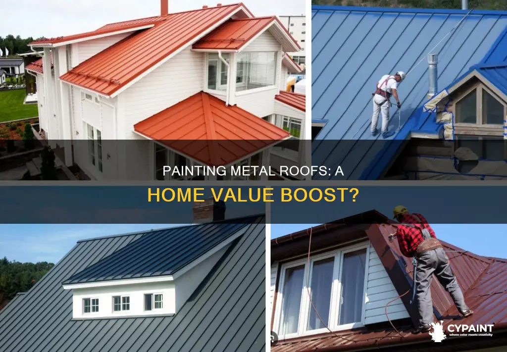 does painting medal roof add value to a home