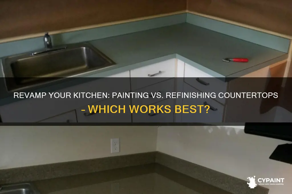 does painting or refinishing counter tops work