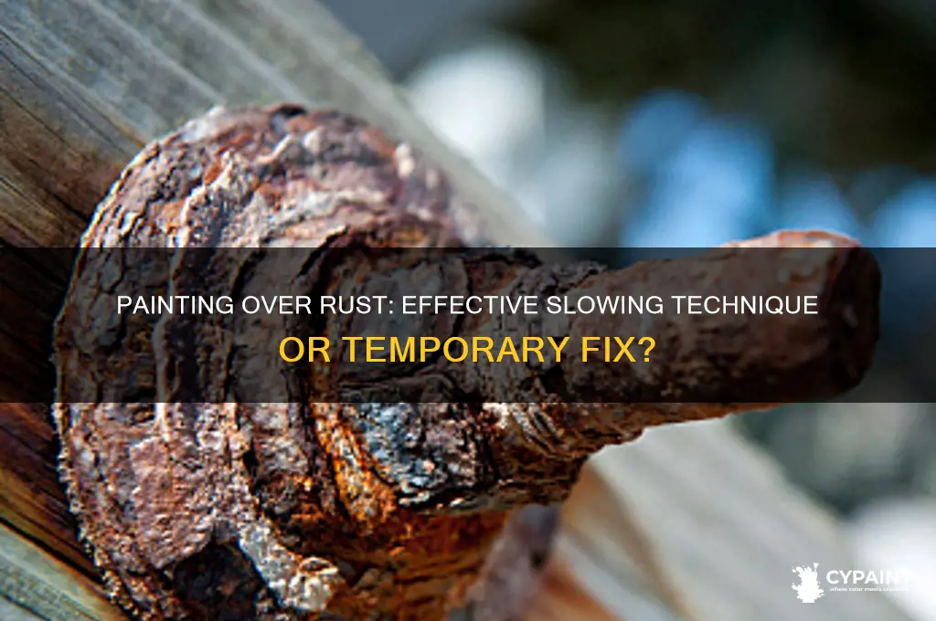 does painting over rust slow it down