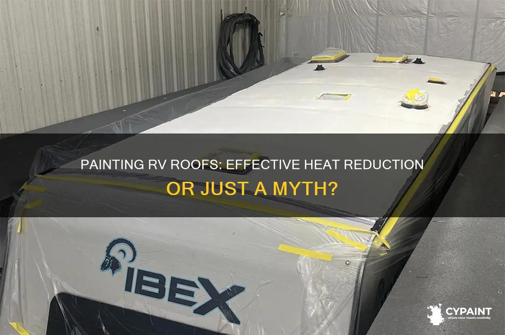 does painting rv roof help with heat
