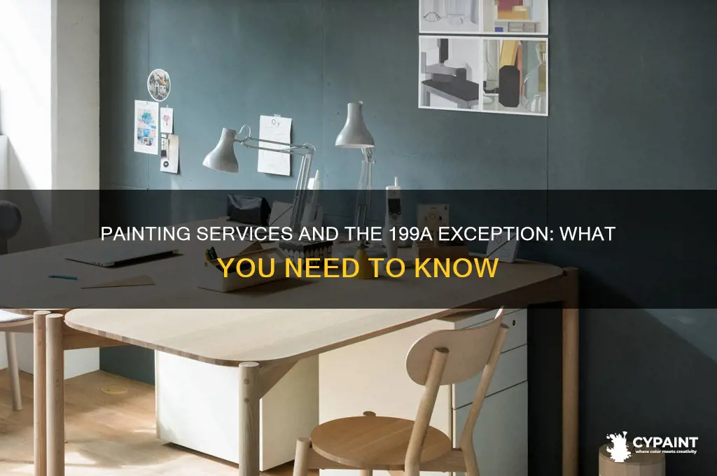 does painting service qualify under 199a exception