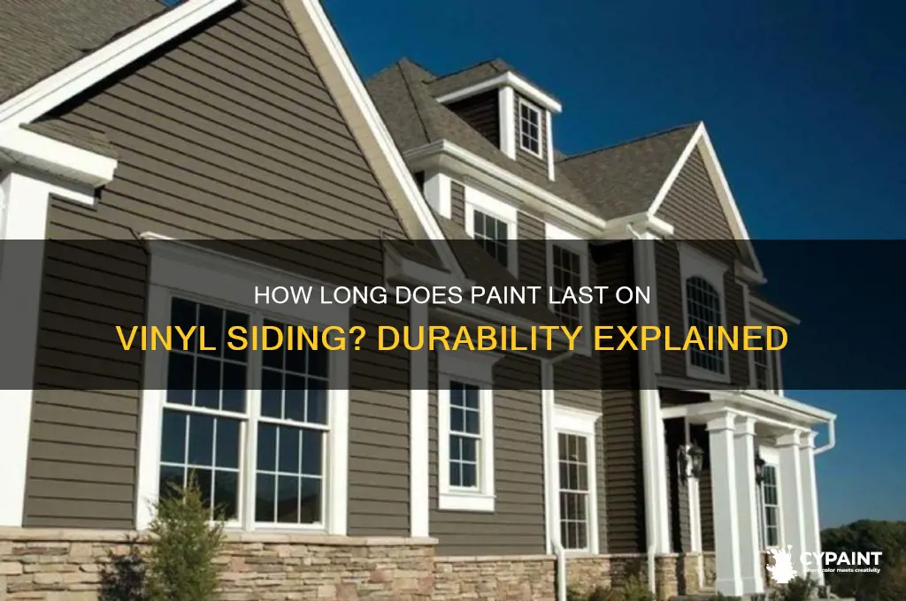 does painting stay on vinyl siding last