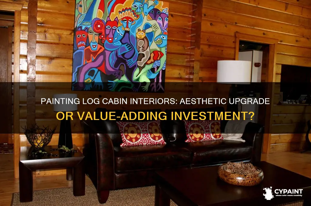 does painting the inside of a log cabin add value