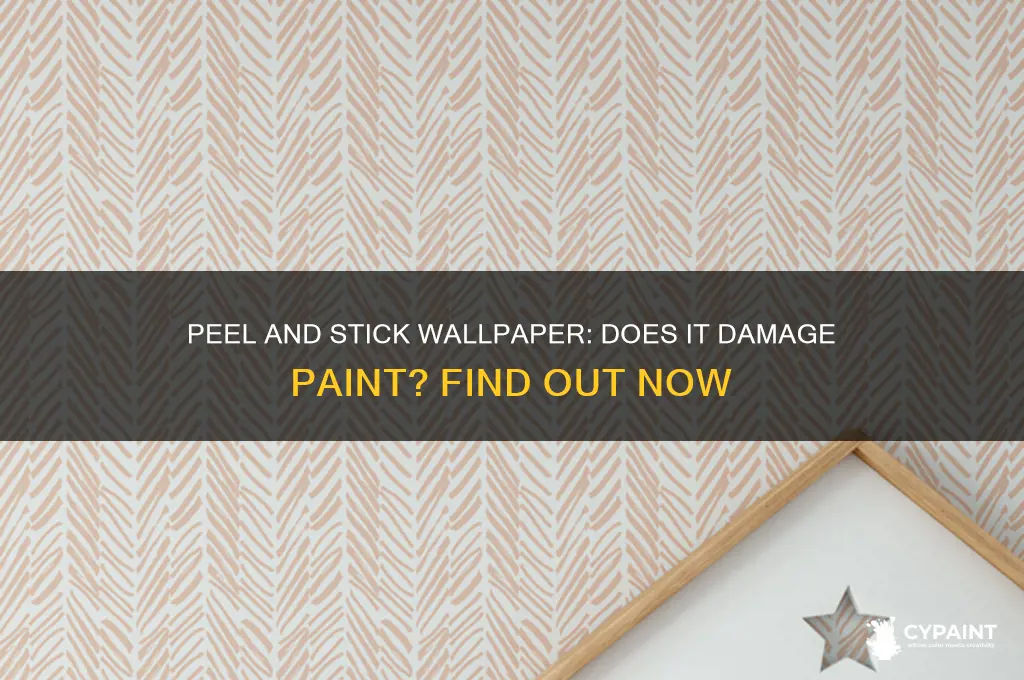does peel and stick wallpaper damage paint