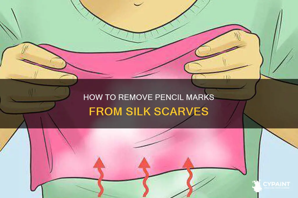 does pencil wash out of silk painted scarves