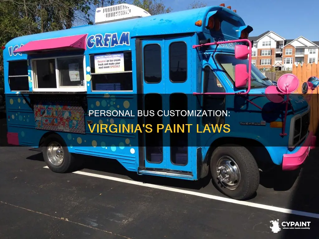 does personal bus have to be painted in virginia