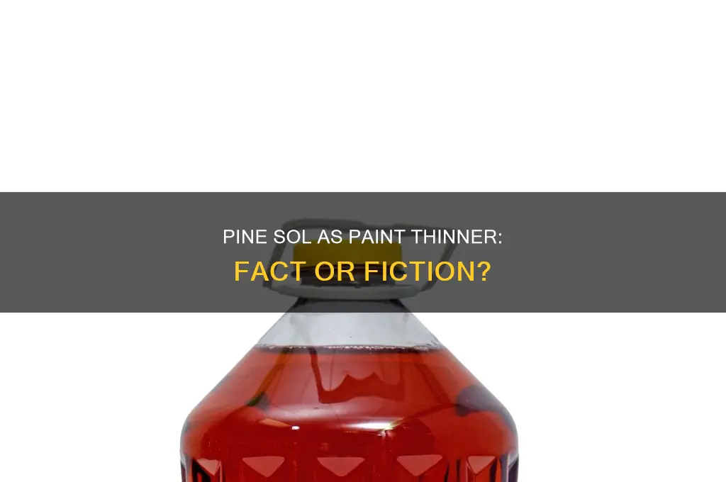 does pine sol act as paint thinner