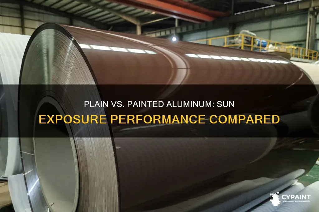 does plain or painted aluminum do better in the sun
