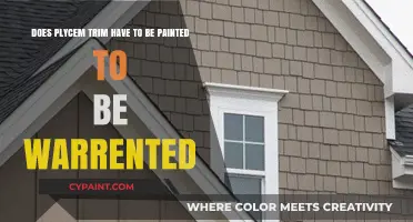 Does Plycem Trim Require Paint for Warranty Coverage?