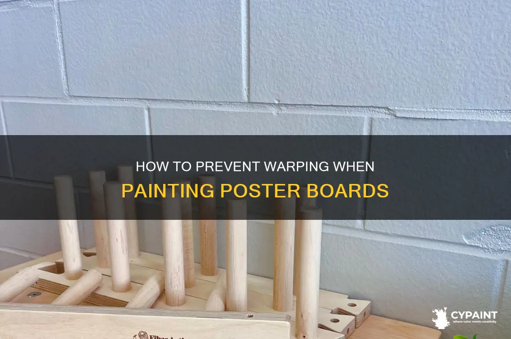 does poster board bend when you paint it