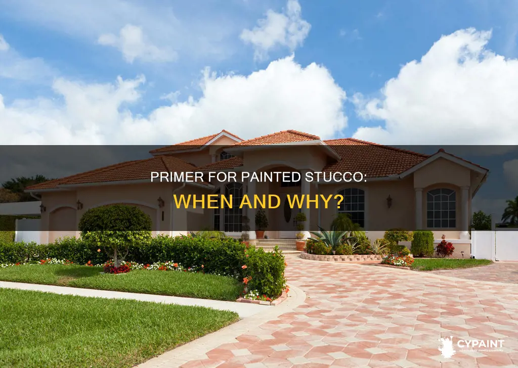 does previously painted stucco require primer before re-painting
