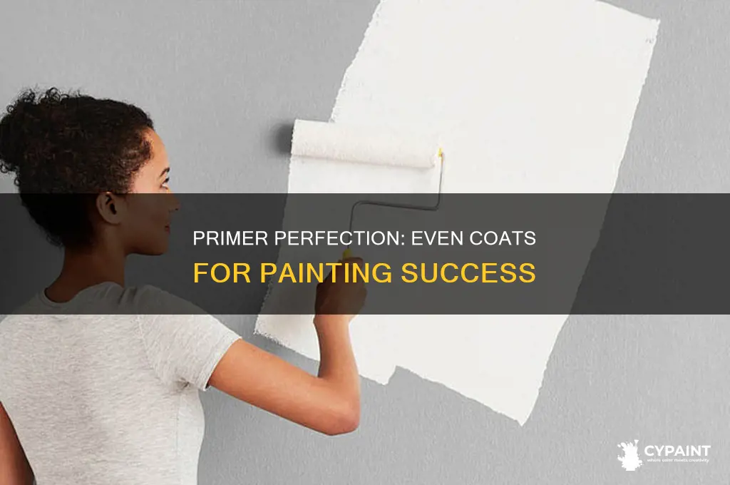 does primer have to be even before painting