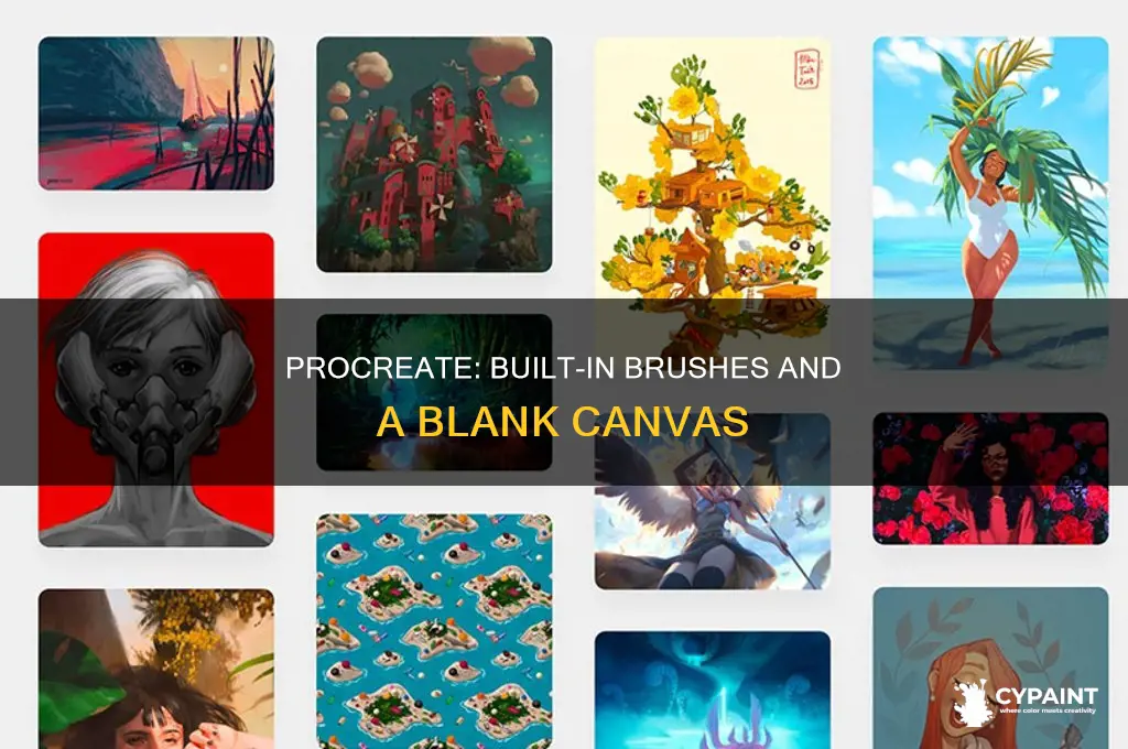 does procreate come with paintings in the gallery