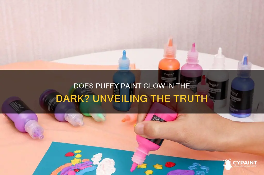 does puffy paint glow in the dark
