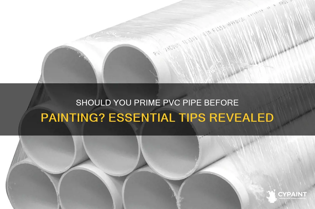 does pvc pipe nee to be primed to be painted