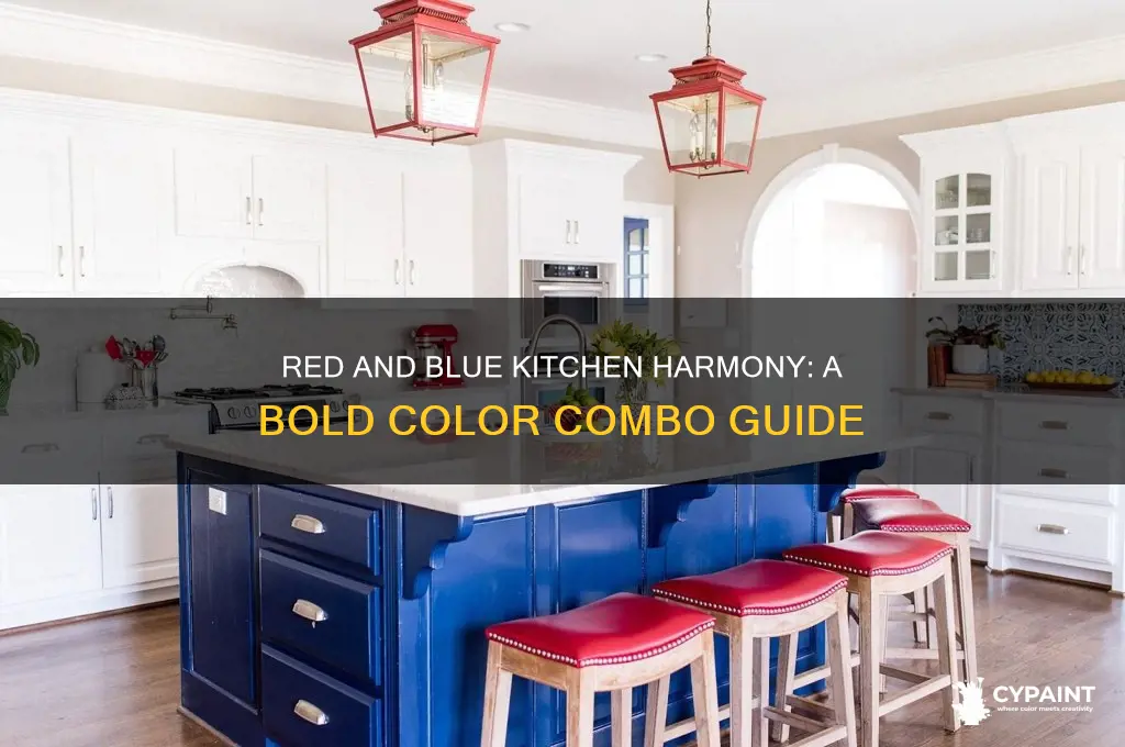 does red go with blue kitchen paint