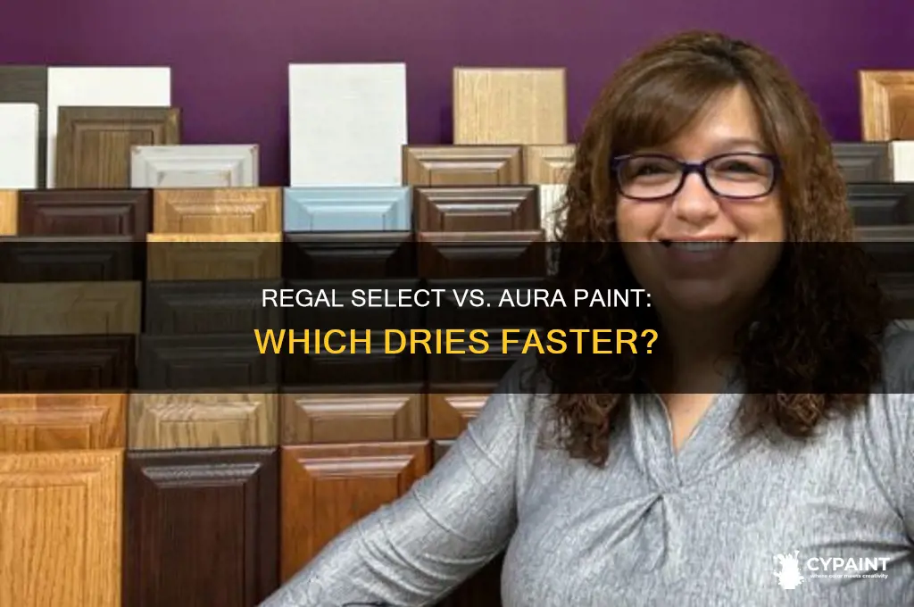does regal slect dry slower than aura paint