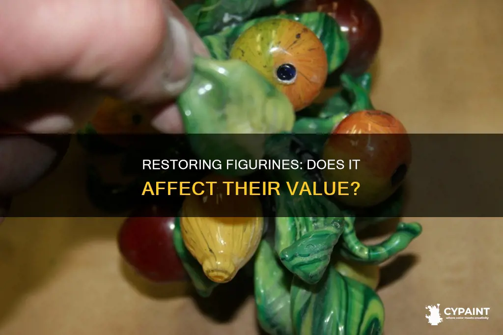 does repairing and painting ceramic figurines hurt the value