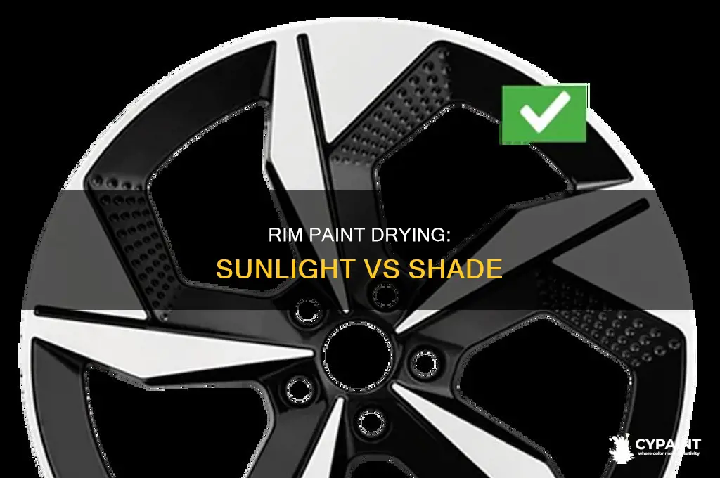 does rim paint dry faster in the sun