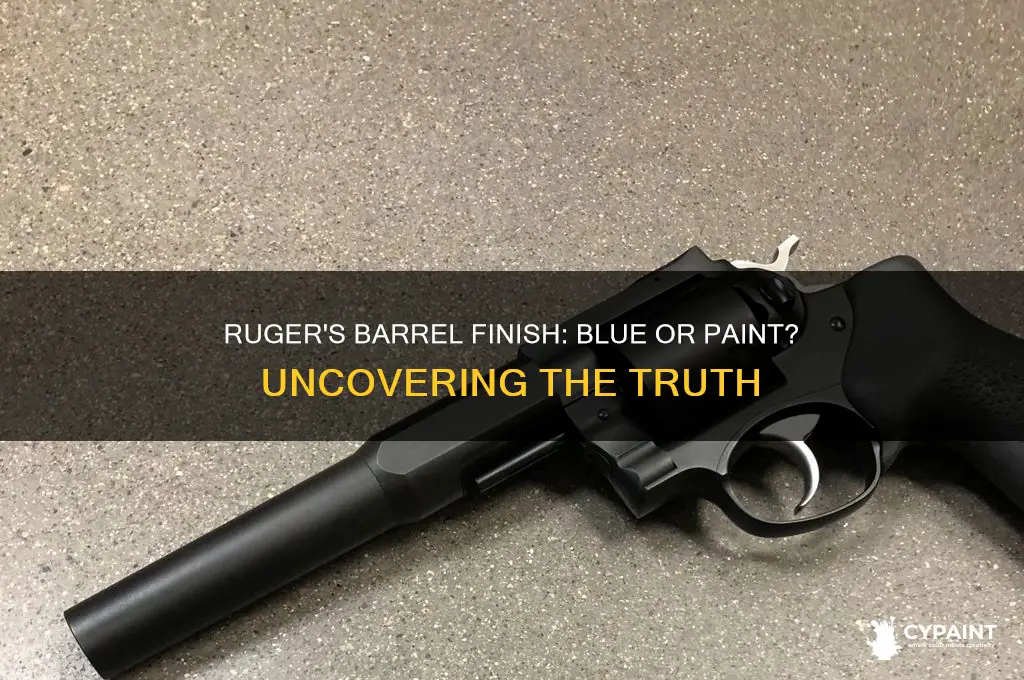 does ruger blue or paint their barrwla