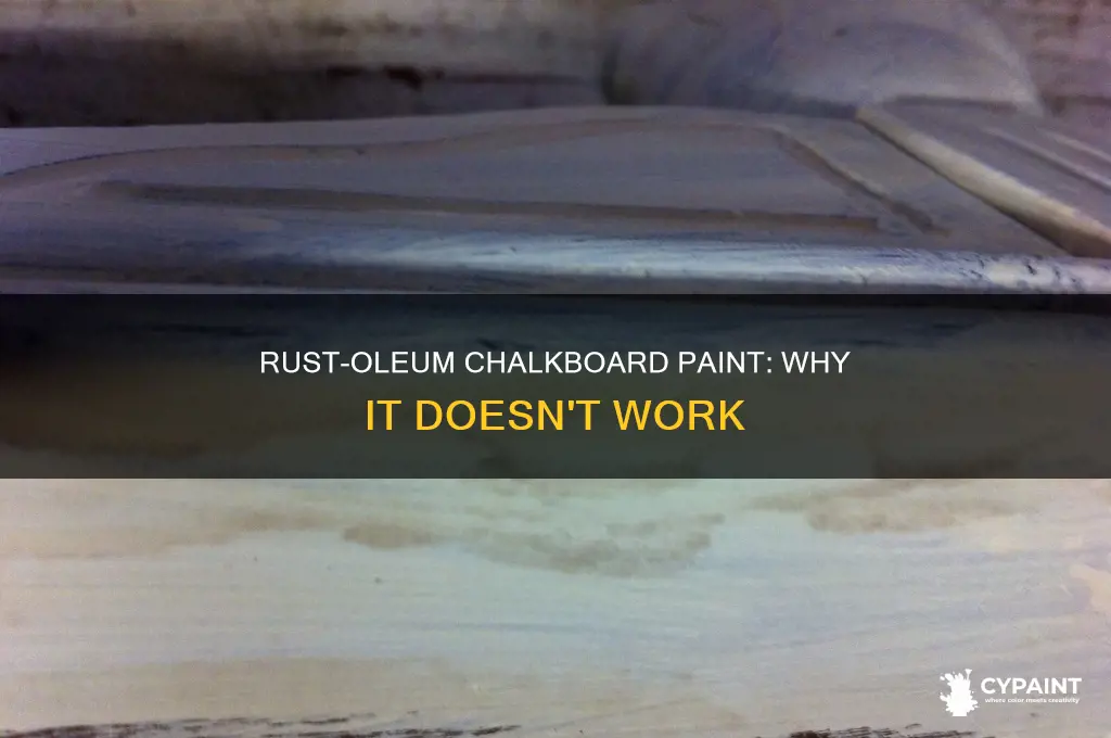 does rust oleum chalkboard paint doesn