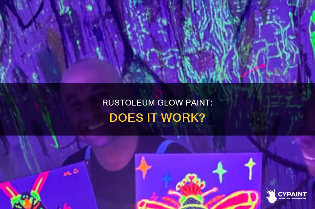 does rustoleum glow in the dark paint work