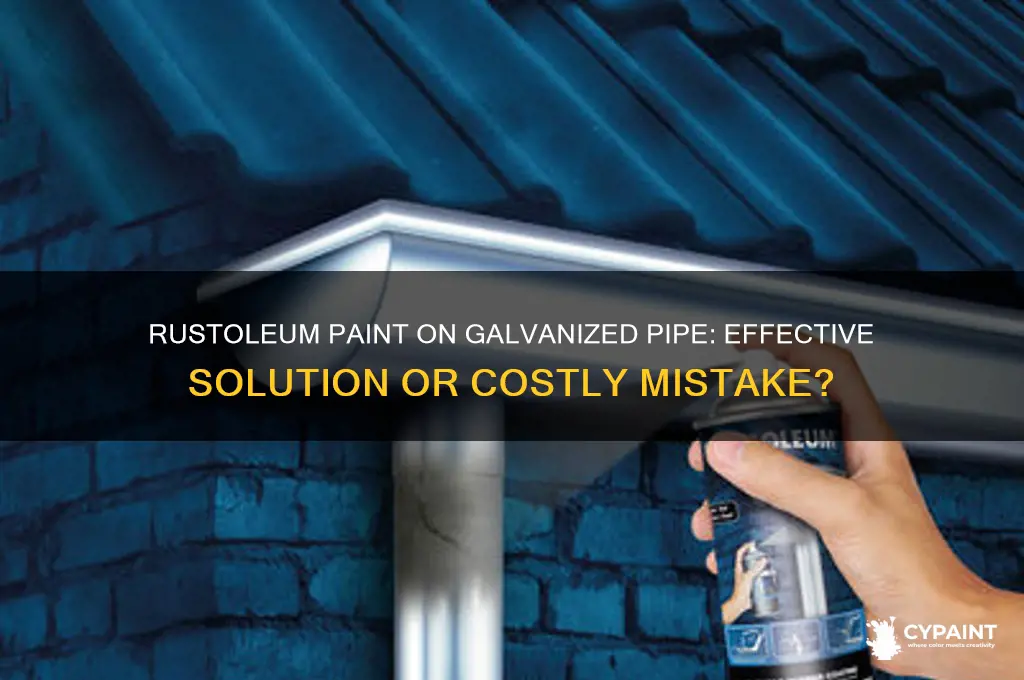 does rustoleum paint work on galvanized pipe