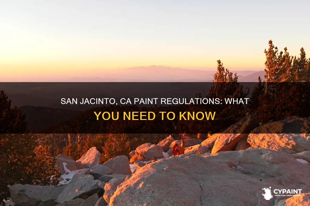 does san jacinto ca have paint regulations