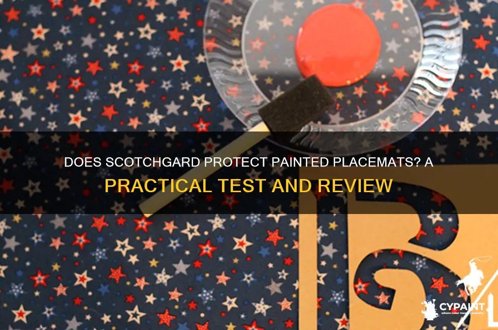 does scotch gard work on painted placemats