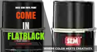 Does SEM Vinyl Paint Offer a Flat Black Finish Option?