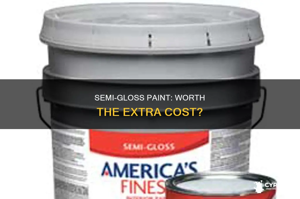 does semi gloss cost more than flat paint