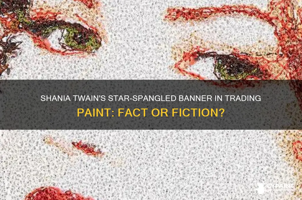 does shania twain sing star spangled banner in trading paint