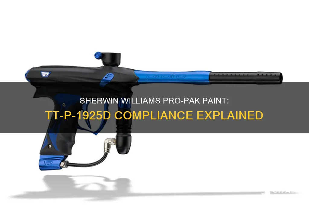 does sherwin williams pro-pak paint meet tt-p 1925d