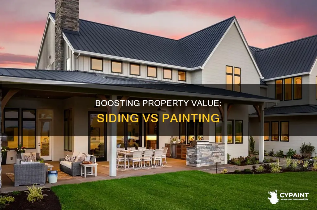 does siding or painting increase property value more
