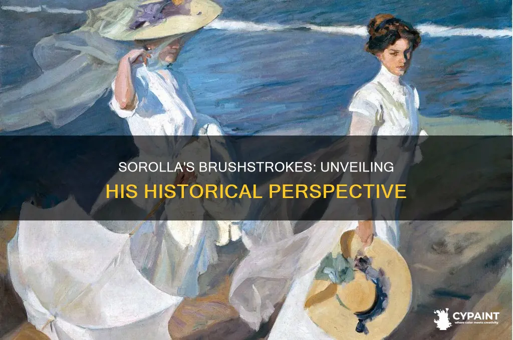 does sorolla present his history in his paintings