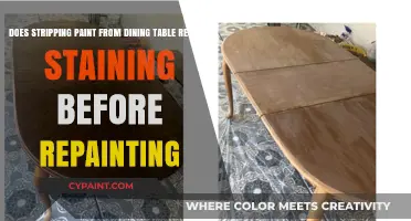 Stripping Paint: Should You Stain Before Repainting Your Dining Table?