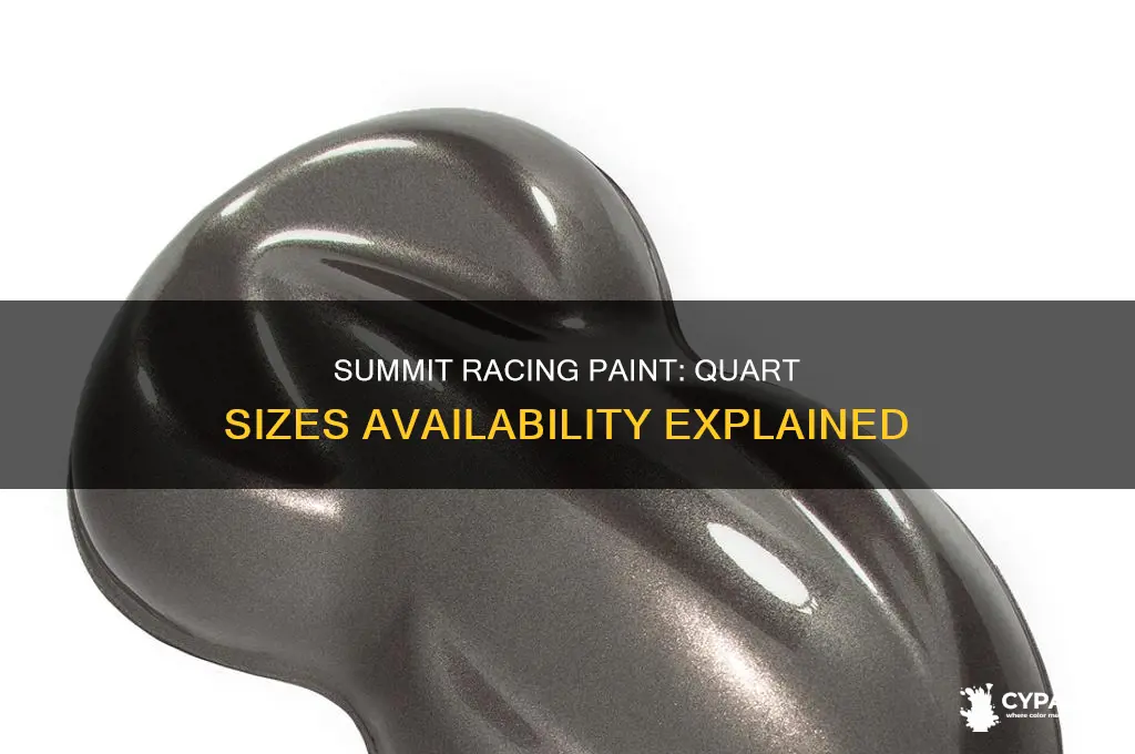 does summit racing paint come in quarts