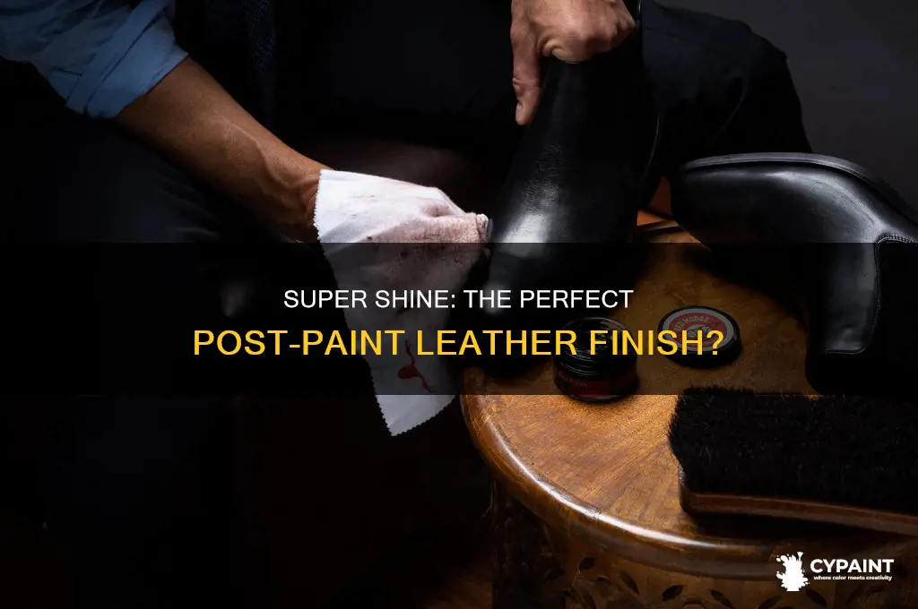 does super shene go on after painting leather
