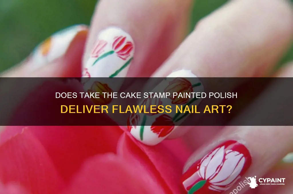 does take the cake stamp painted polish