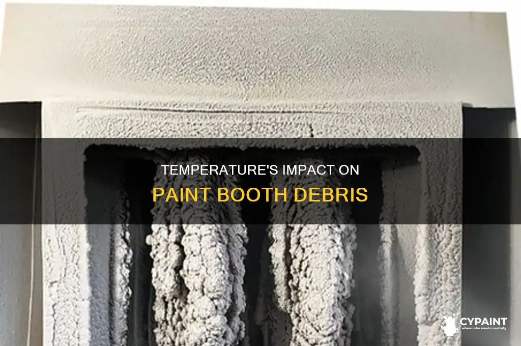 does temperature affect debris in a paint booth