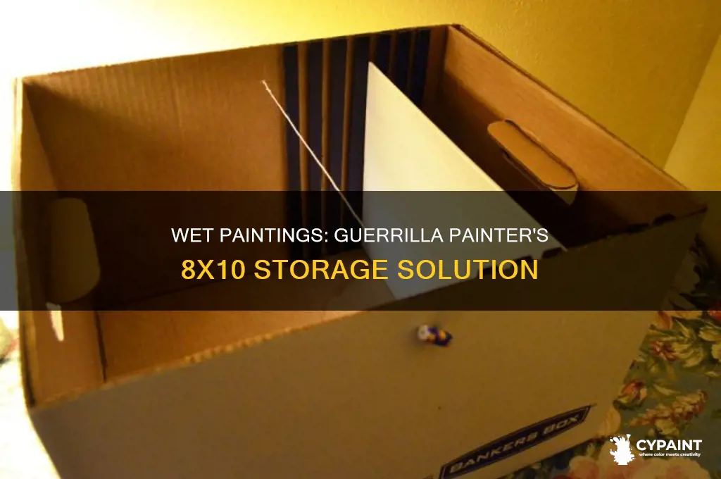 does the 8x10 guerrilla painter store wet paintings