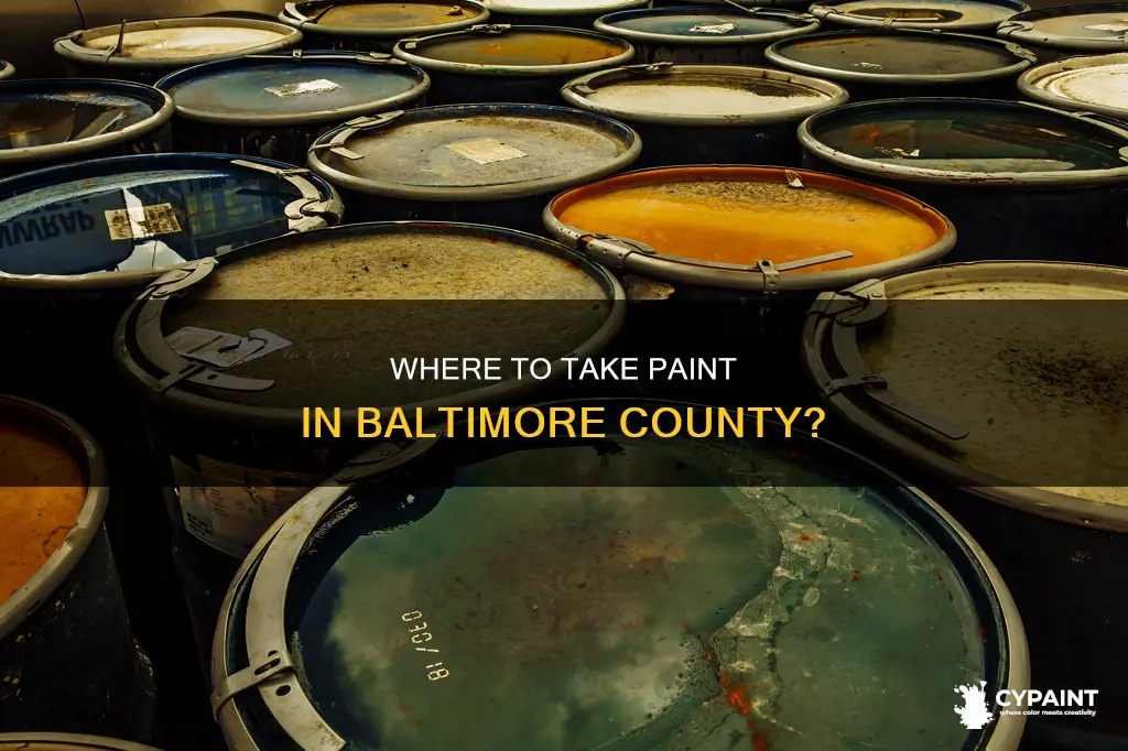 does the baltimore county central acceptance facility take paint