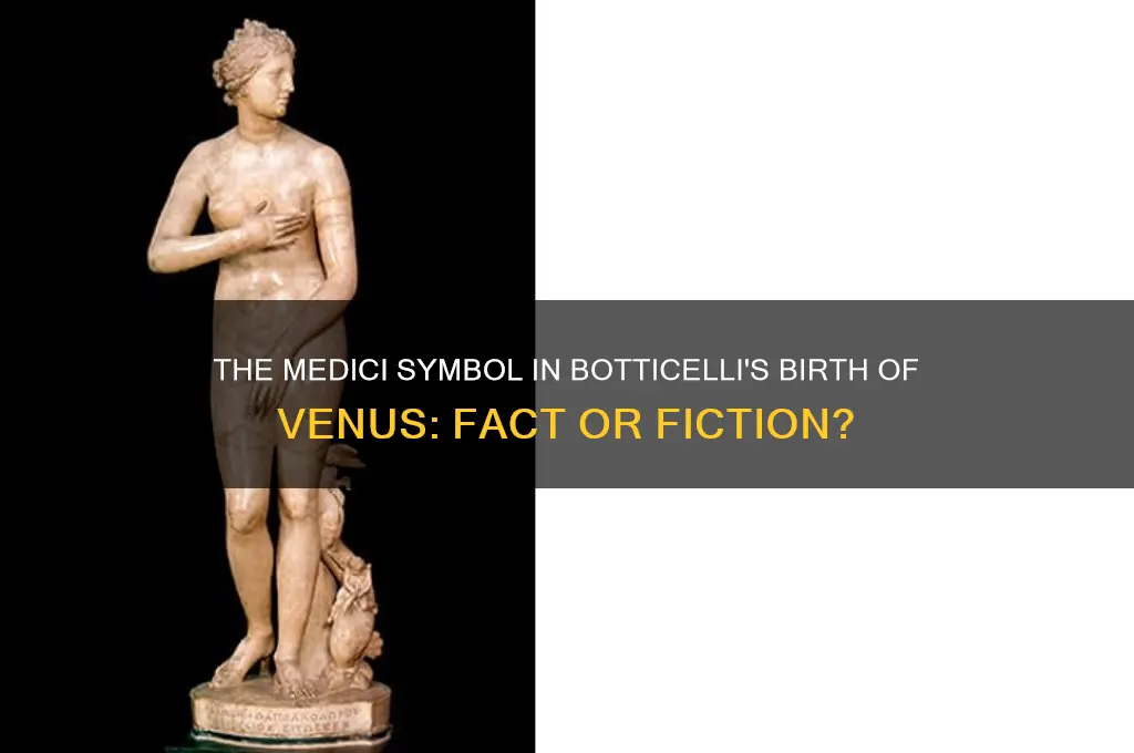 does the birth of venus painting have a medici symbol