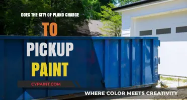 How Much Does Plano Charge for Paint Pickup?