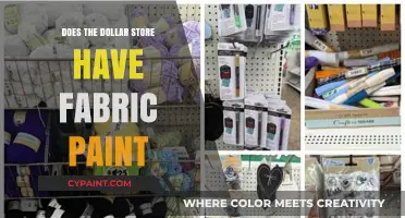 Does the Dollar Store Sell Fabric Paint? A Crafty Guide