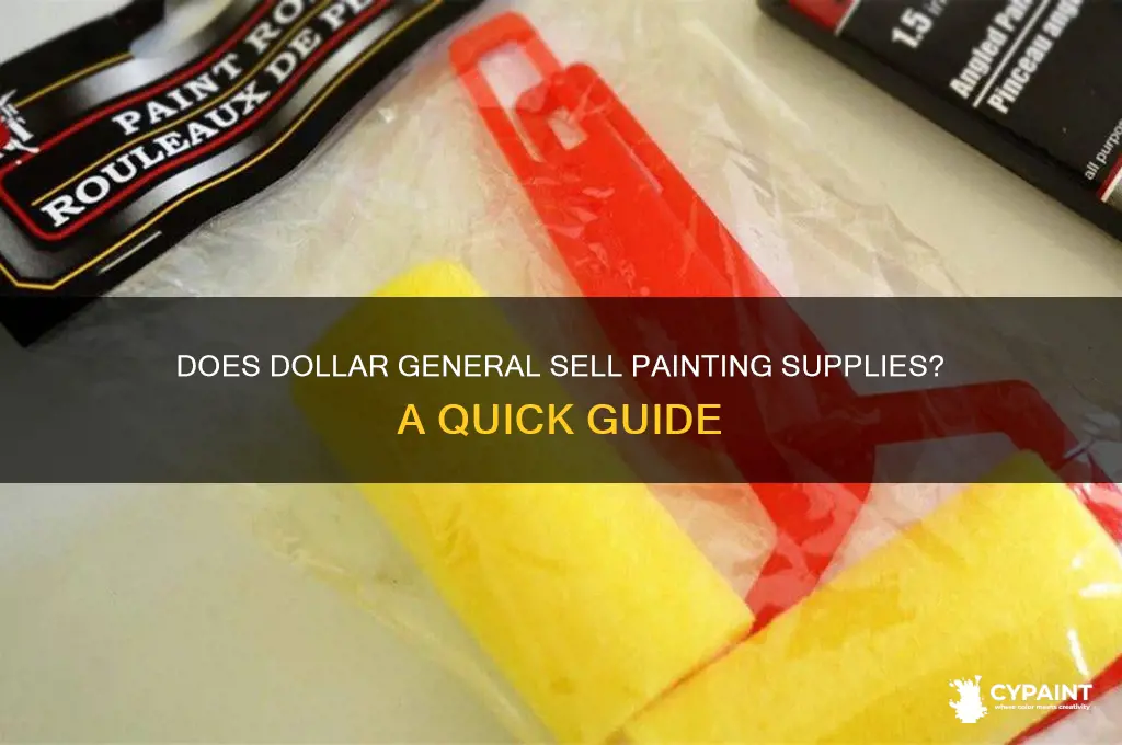 does the dollor general have painting supplies
