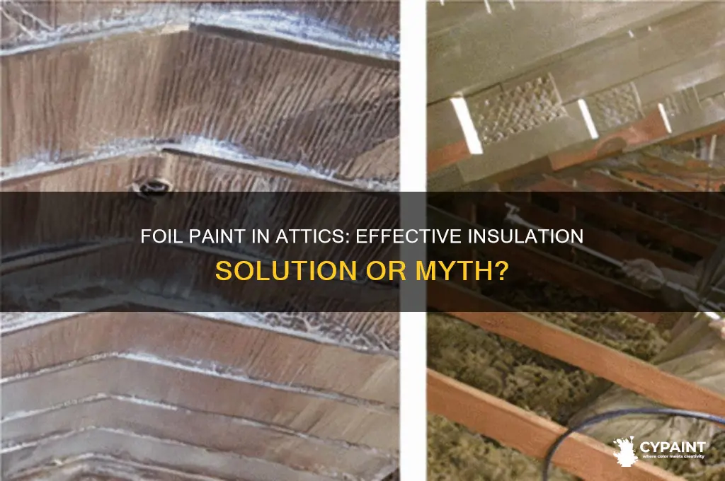 does the foil paint work in attics