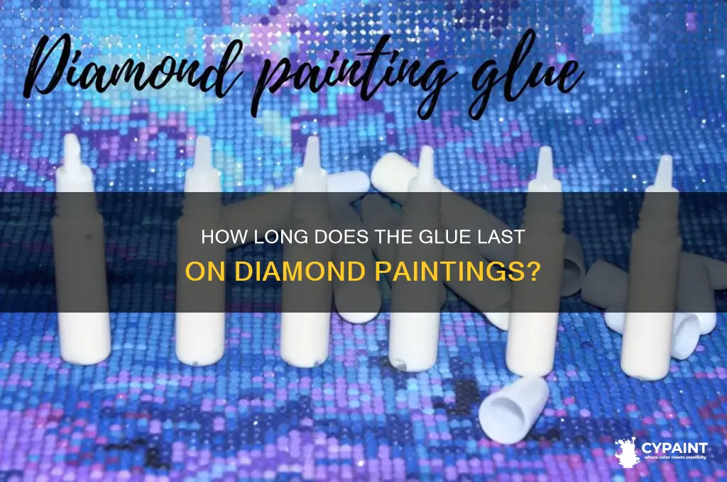 does the glue on diamond paintings dry out
