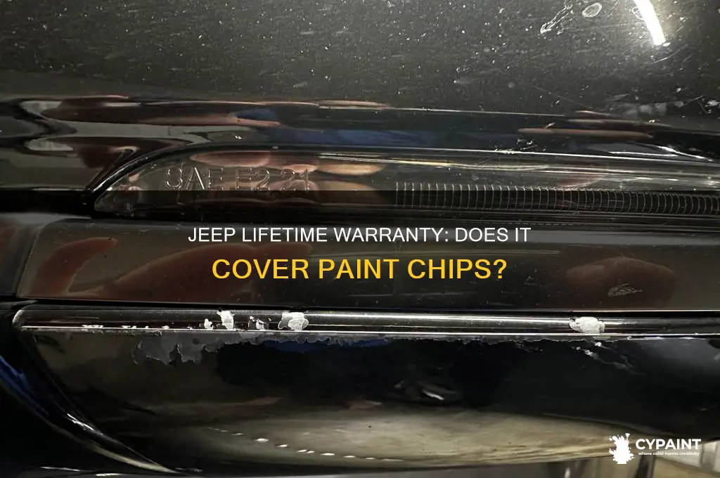 does the jeep lifetime warranty cover paint chips